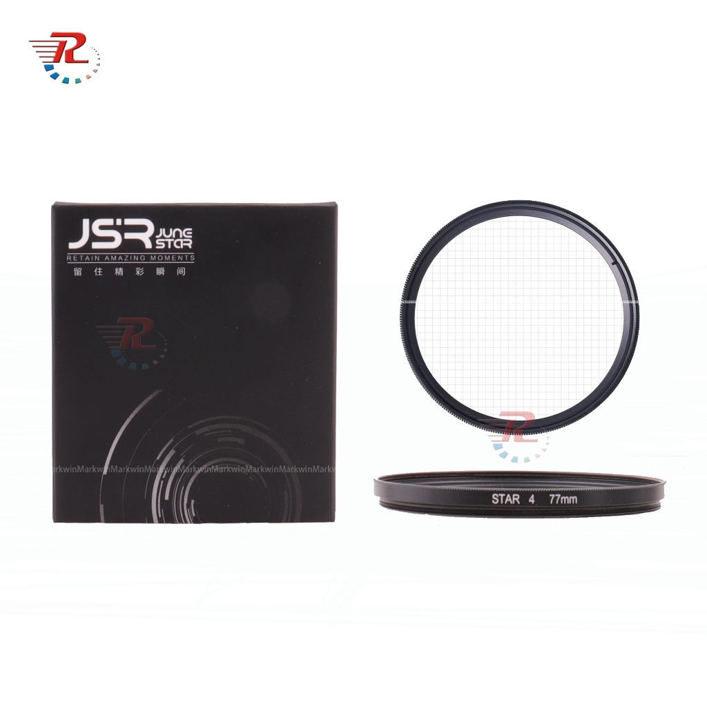 77 มม.Star Filter Star4 Point Line Star Cross Lens Filter สําหรับกล้องทั้งหมด 77 มม.