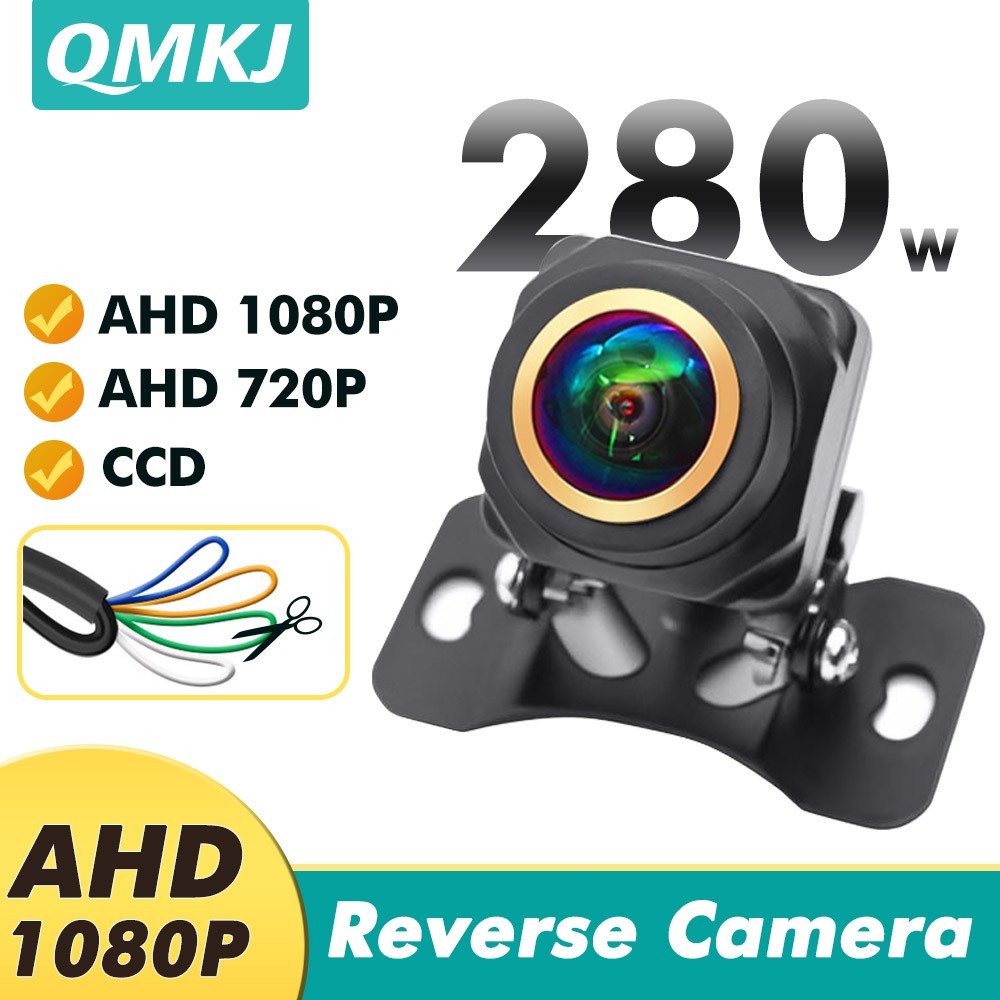 Smartour 4K AHD 1920x1080P รถดูด้านหลังกล้อง 180 เลนส์ Fisheye HD Night Vision รถ 4 ควบคุม CCD ย้อนกลับกล้องด้านหน้า
