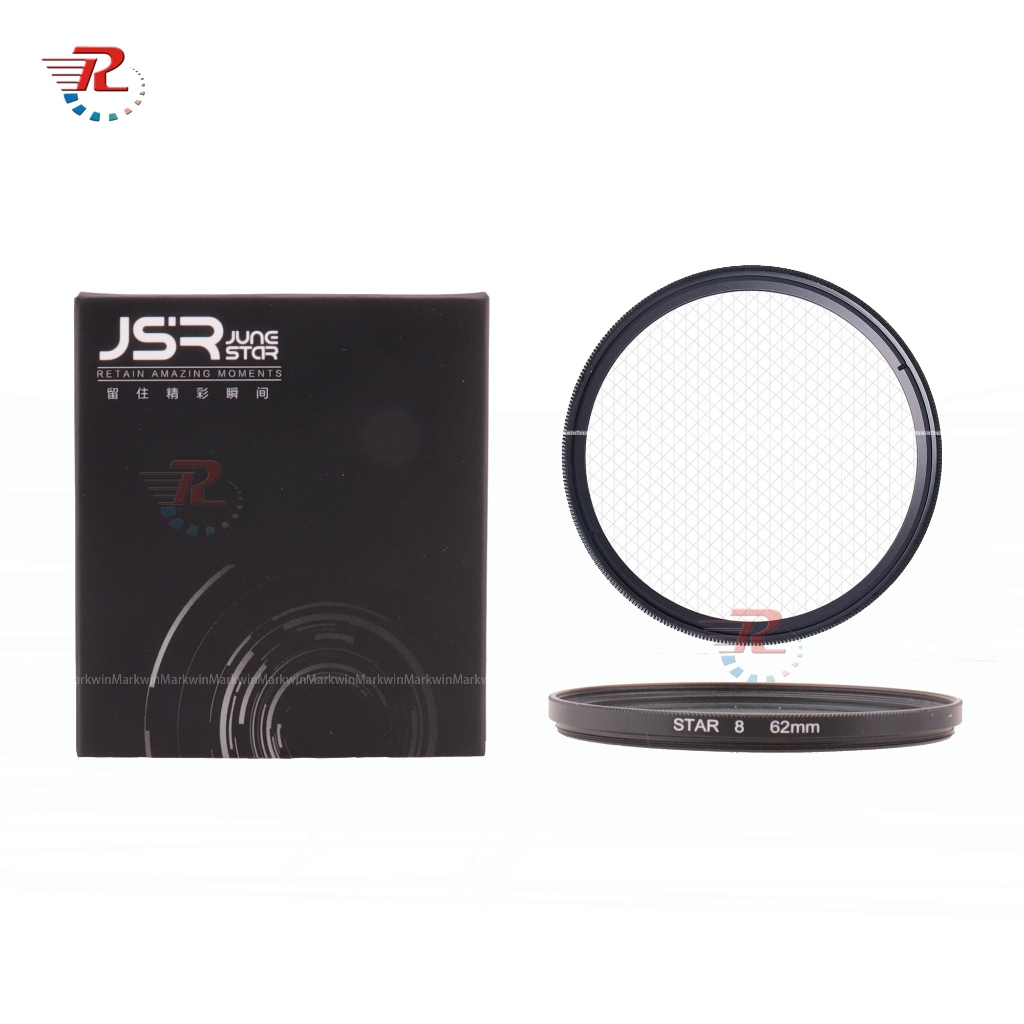 62 มม.Star Filter Star8 Point Line Star Cross Lens Filter สําหรับกล้องทั้งหมดพร้อมเลนส์ 62 มม.