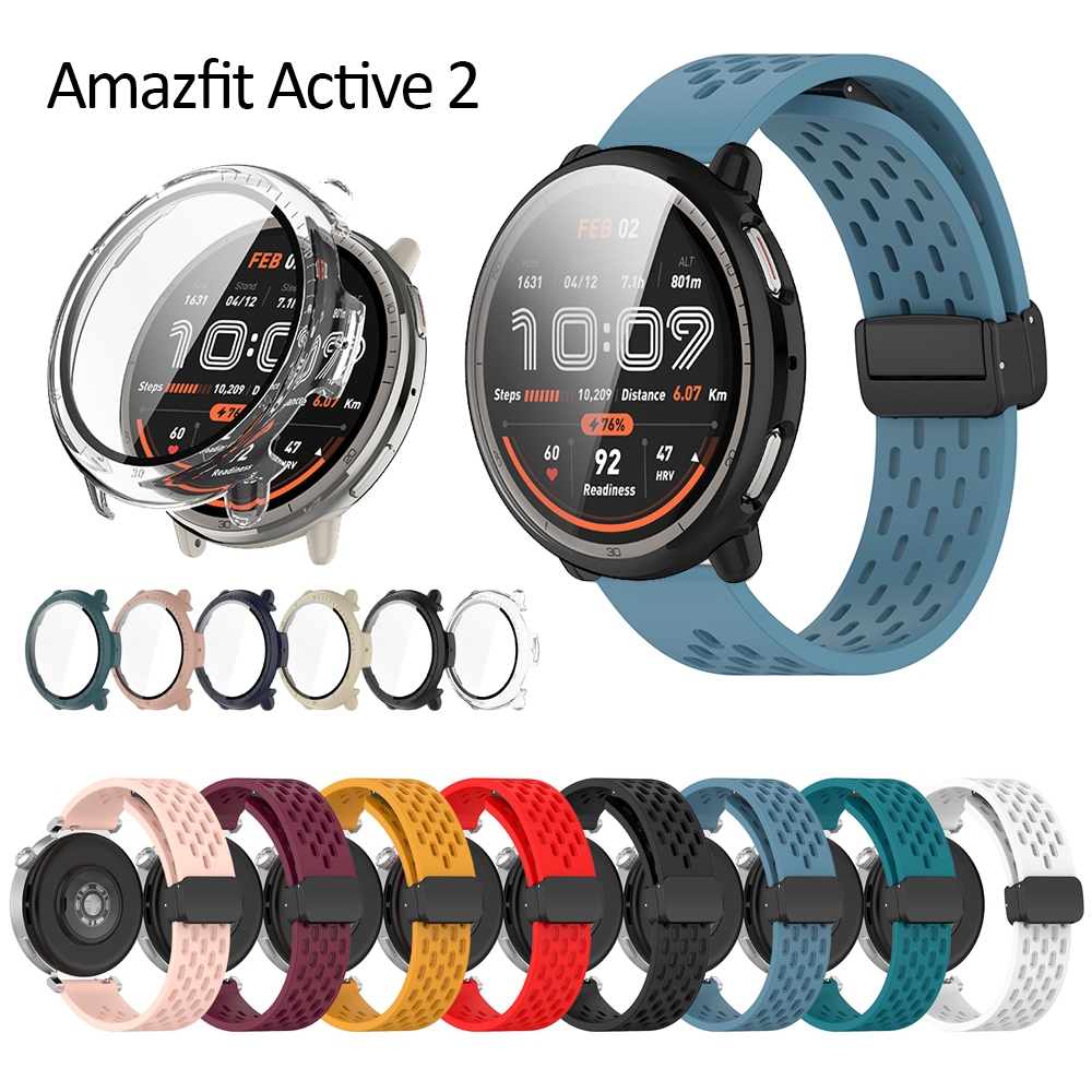 สําหรับสายเคส Amazfit Active 2 สาย USB ตัวป้องกันหน้าจออะแดปเตอร์เครื่องชาร์จสายรัดสายนาฬิกาอัจฉริยะ