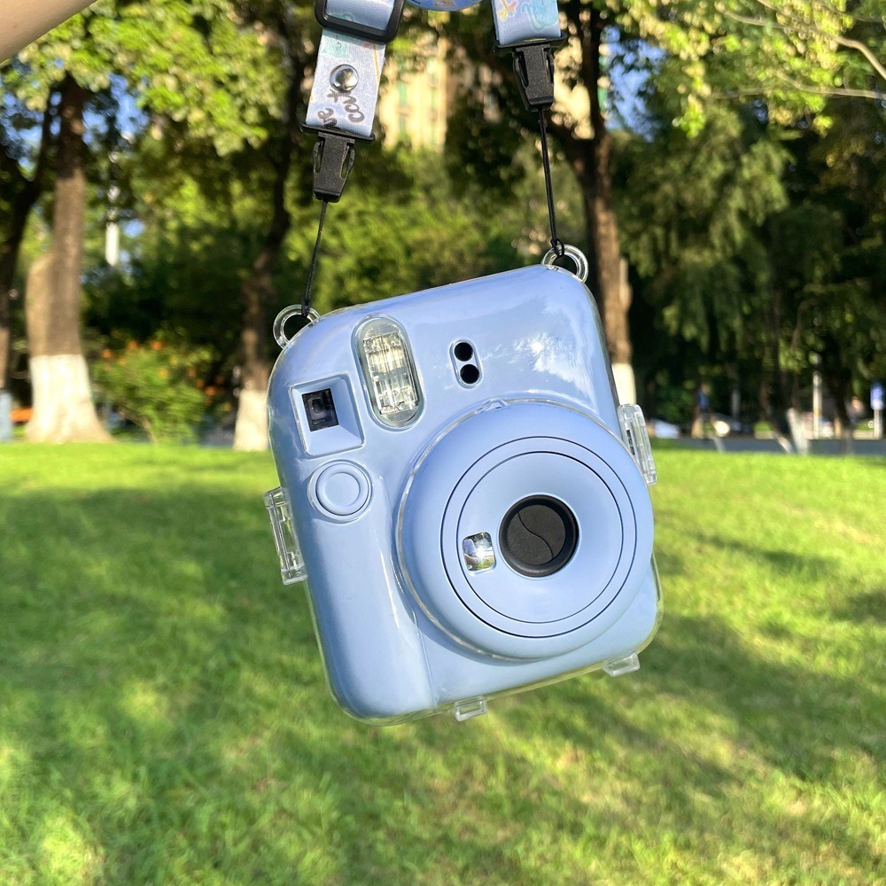 [Film Lab] เคสใส Instax Mini 12 เคสกล้อง เคสป้องกันกล้อง กับสายคล้อง CAA01