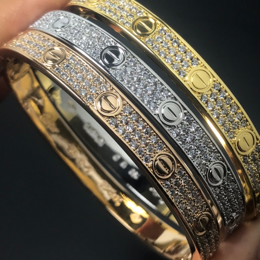 Cnc รุ่นสูงเข็มกลัดรุ่น Full Star bracelet สร้อยข้อมือคู่ไม่ซีดจาง 16/18 ซม.