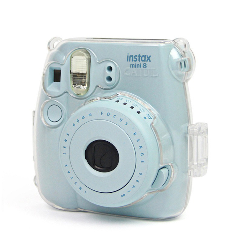 [Film Lab] เคสใส Instax Mini 8/8+/9 เคสกล้อง เคสป้องกันกล้อง กับสายคล้อง CAA04