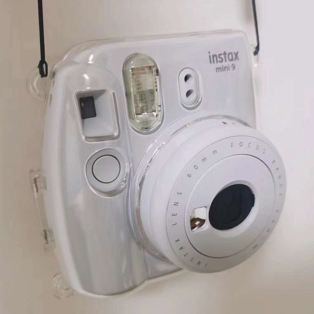 [Film Lab] เคสใส Instax Mini 8/8+/9 เคสกล้อง เคสป้องกันกล้อง กับสายคล้อง CAA04