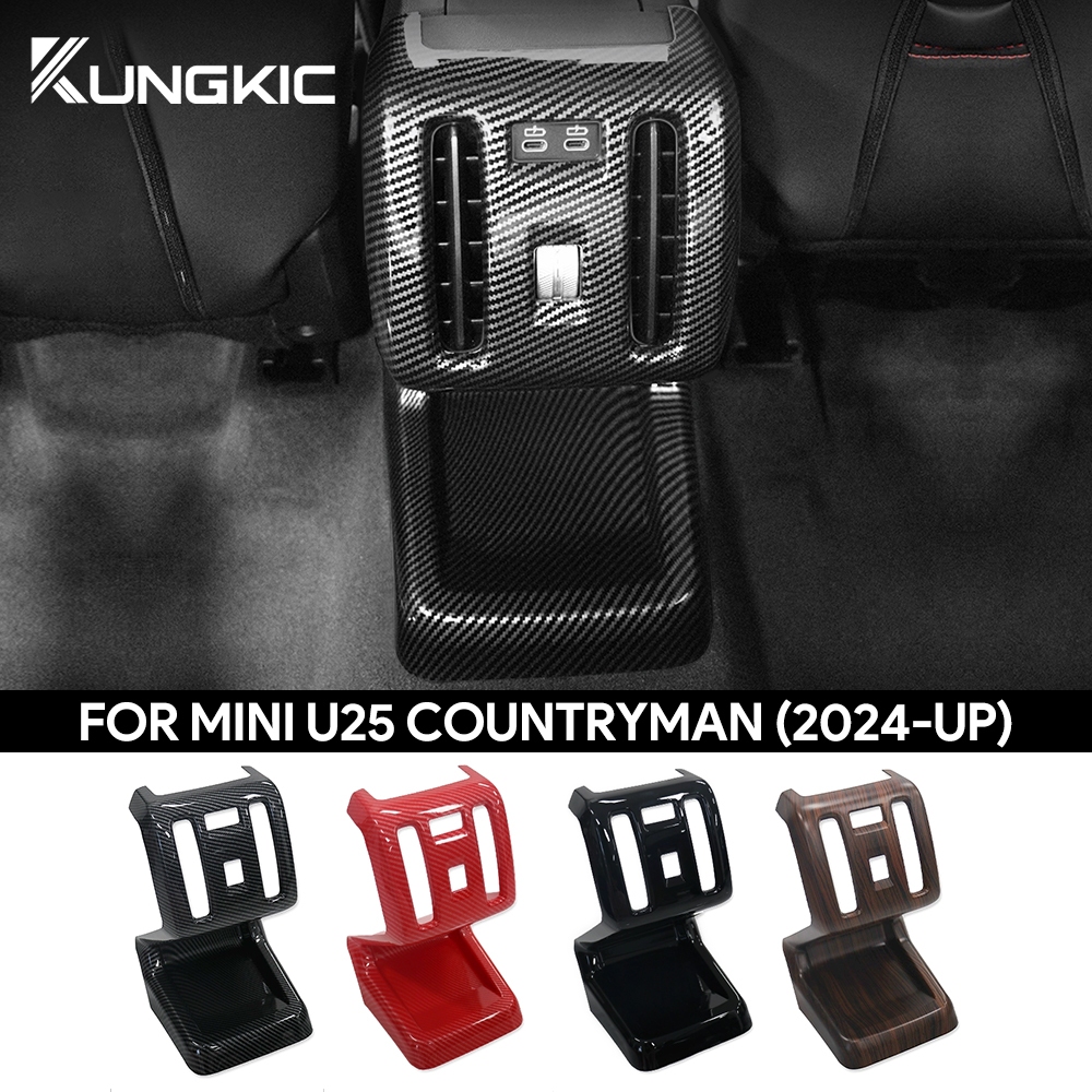 สําหรับ MINI Countryman U25 2024 2025 รถด้านหลังคอนโซล Center Air Conditioner Vent Outlet กรอบอุปกรณ