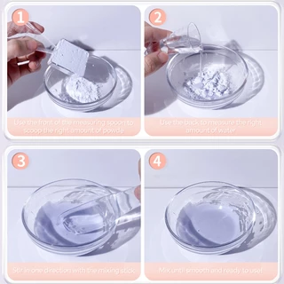 Skin Care DIY ชุดหน้ากาก Clear Rod หน้ากากแปรง Modulated ฟิล์มนุ่มถาดสี่เหลี่ยมน้ํามันหอมระเหยชามสําหรับร้านเสริมสวย