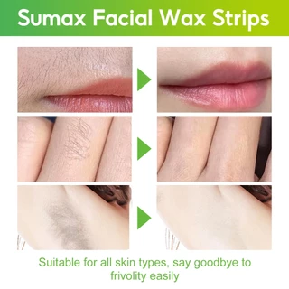 Facial Wax Strips: กําจัดขนที่รวดเร็วและอ่อนโยนสําหรับใบหน้า คิ้ว ปากบนและคาง - เหมาะสําหรับทุกสภาพผิว 36 Wax Strips + 6 Wet Wipes