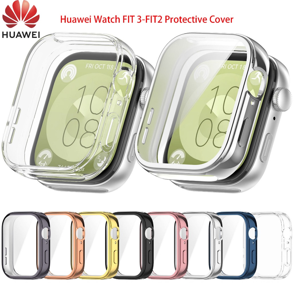 เหมาะสําหรับเคสนาฬิกา Huawei watch FIT 3-FIT2, Fit3 รวมทุกอย่าง TPU ฝาครอบป้องกัน