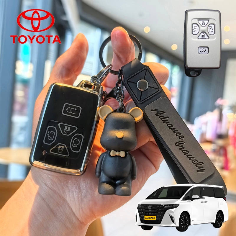 Toyota 5 ปุ่ม Remote Key Case กุญแจรถ Toyota Alphard Key Cover สําหรับ Toyota Alphard/Vellfire