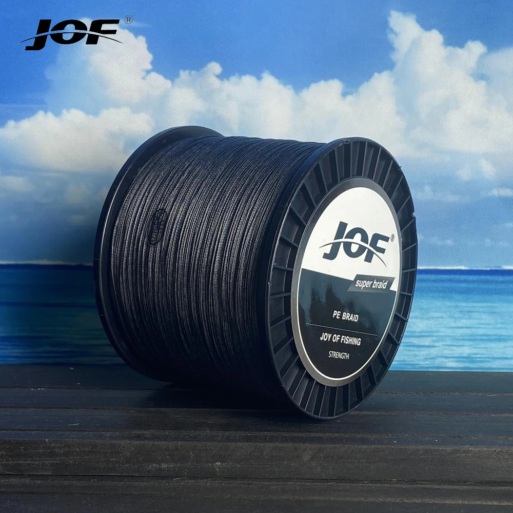 Jof Series 1000M PE สายตกปลา 4 Strands สายตกปลาแบบถัก Multifilament สายตกปลา 8-80LB
