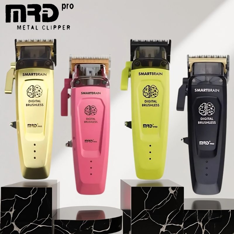 MRD HC-90-4 Professional Mens Hair Barber High Torque Digital Brushless Motor เครื่องตัดไร้สาย
