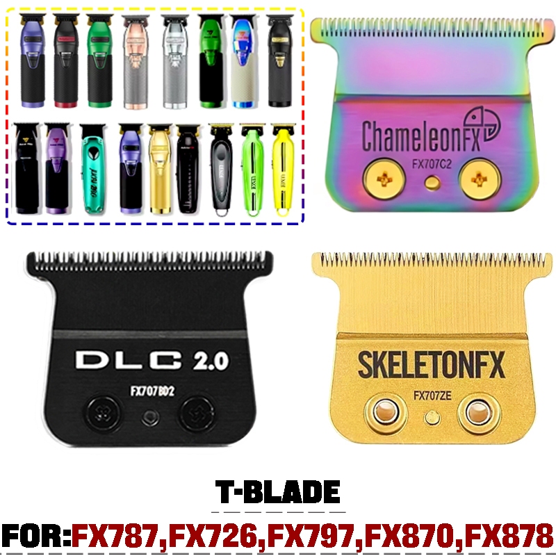 FX707 ใบมีดเหมาะสําหรับ Babyliss PRO Trimmer เปลี่ยนใบมีดเหล็กคาร์บอน FX707Z, FX8010G, FX870G, FX802