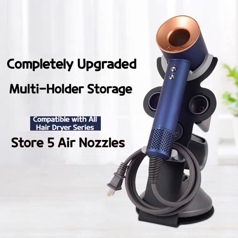 ที่จัดเก็บไดร์เป่าผม 3 ตัว พรีเมียมโลหะ แม่เหล็กจัดเก็บอเนกประสงค์ ใช้ได้กับ Dyson