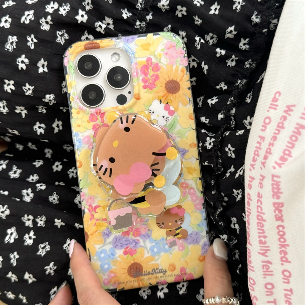 สําหรับiphone case 16 Pro Max 15 Pro Max 14 Pro Max 13 Pro Maxสองด้านIMD daisy bee KTเคสโทรศัพท์