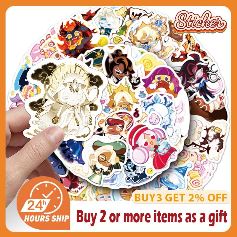 50pcs เกมคุกกี้ Run Kingdom สติกเกอร์ตลก Creative Graffiti DIY แล็ปท็อปกีตาร์ Decals ของเล่นเด็กของขวัญ