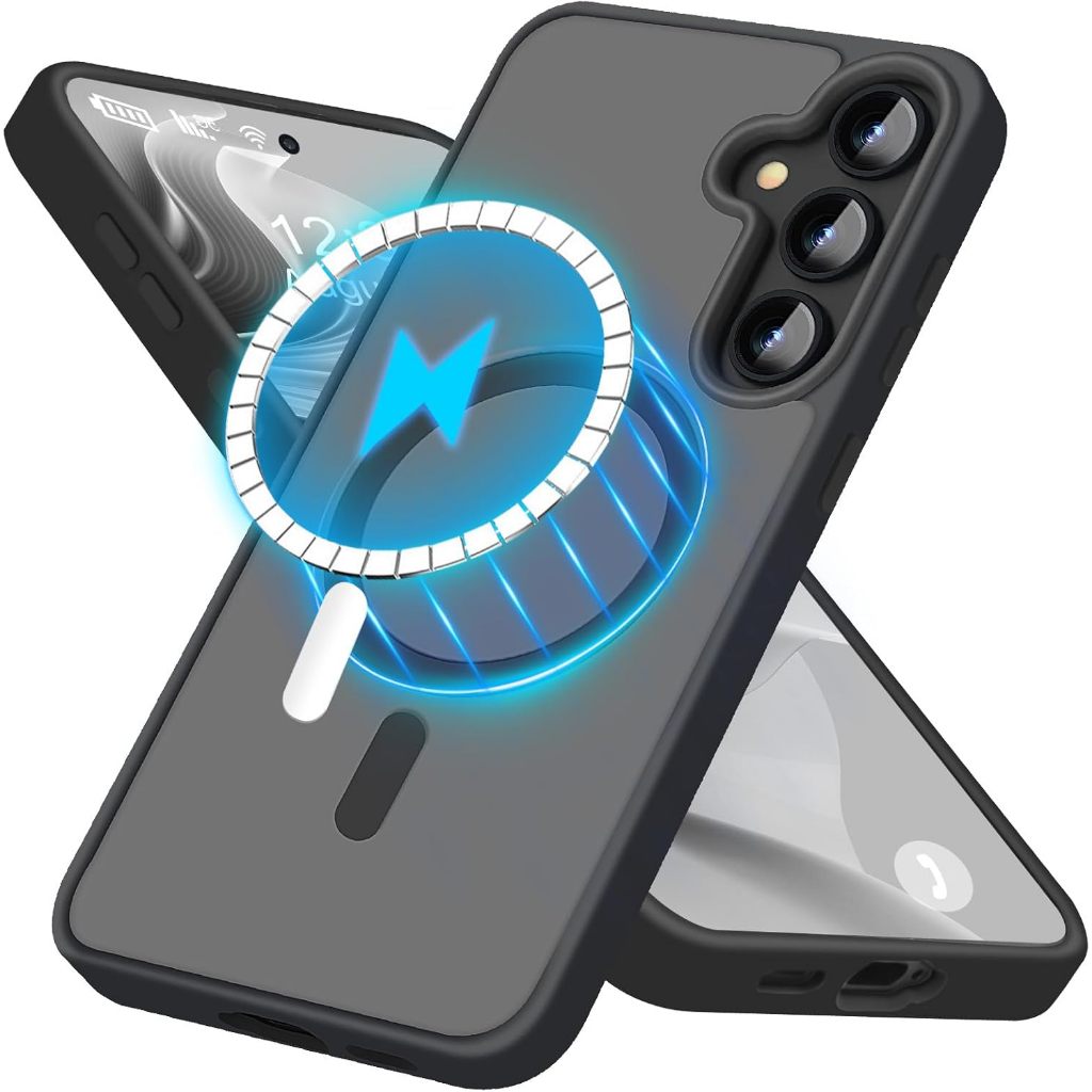 Matte Hard N52 Strong Magnetic สําหรับ Samsung Galaxy A56 A16 A26 A36 A06 A55 A35 A25 A15 4G 5G กรณี Stronger อัพเกรดโปร่งแสง Non-Fingerprint Scratch บางกันกระแทกฝาครอบโทรศัพท์