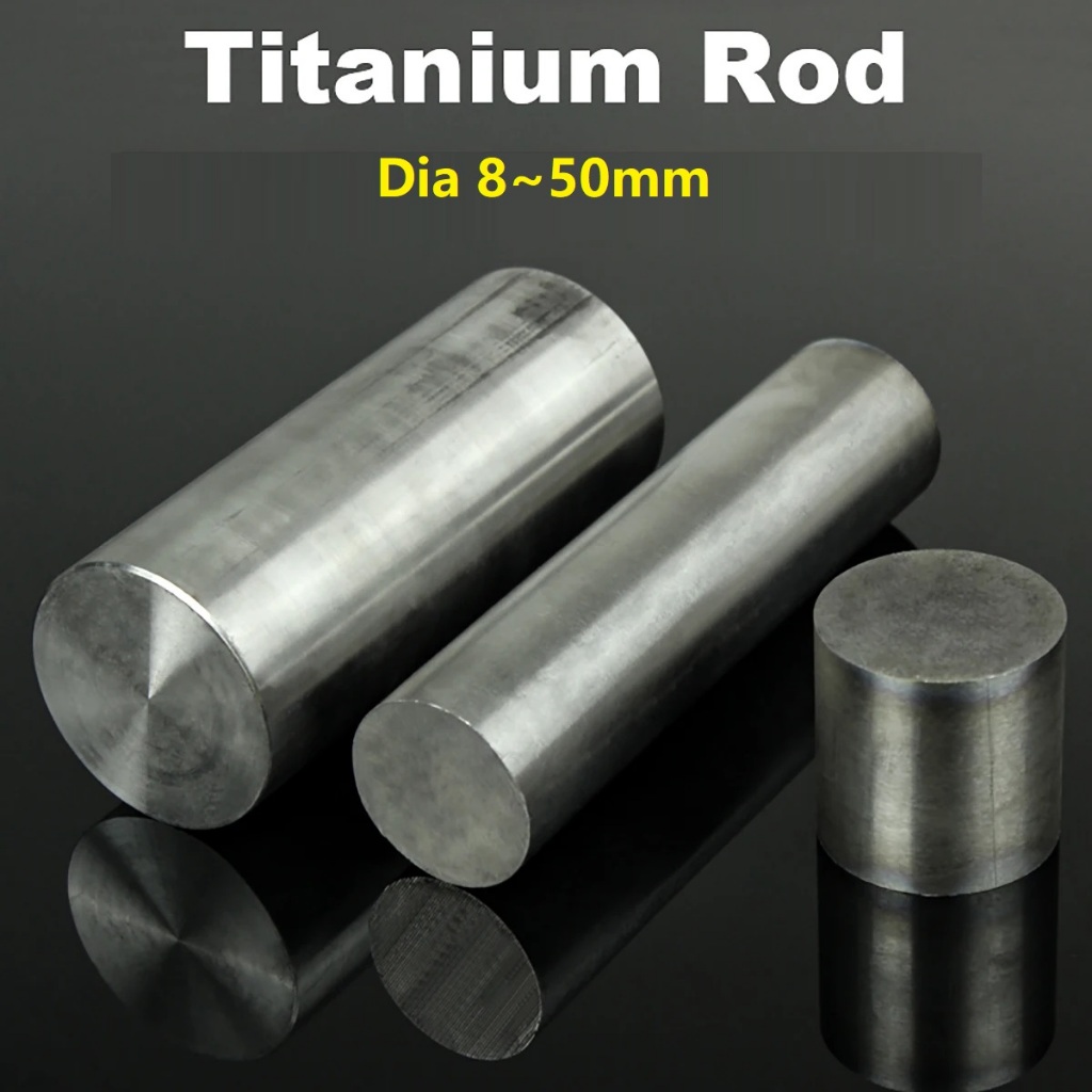 Titanium Rod คันเบ็ดไทเทเนียมเกรด 5 บาร์ GR5 ลวดเชื่อมเพลา Dia 8mm To 50mm