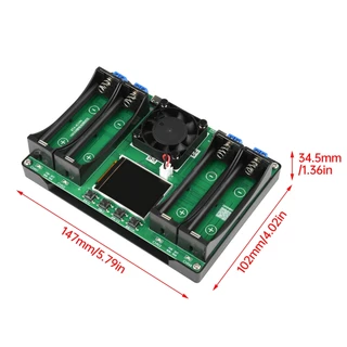 Pcbfun Type-c 4/2 ช่อง 18650 เครื่องทดสอบความจุแบตเตอรี่เครื่องทดสอบความต้านทานภายในอัตโนมัติ
