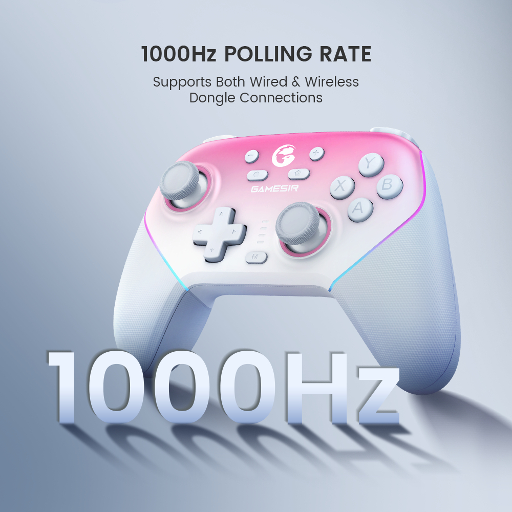 Salange GameSir Super Nova Bluetooth Gamepad พร้อมแท่นชาร์จ, คอนโทรลเลอร์เล่นเกมไร้สายสําหรับ Nintendo Switch iPhone Android Phone PC