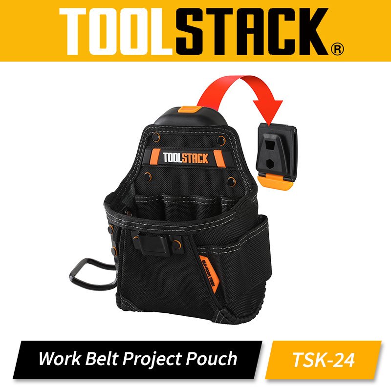 Toolstack TSK-24 SmallBakelite Project Quick แขวนกระเป๋าเครื่องมือกระเป๋าคาดเอวค้อนแขวนกระเป๋าคาดเอว