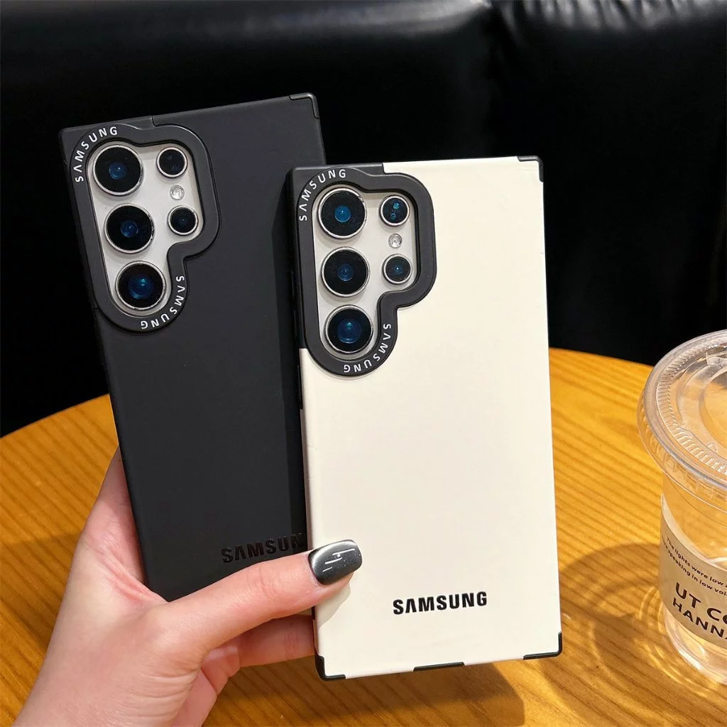 ซิลิโคน สีทึบ Logo Magnetic เคส Samsung Galaxy S26 Ultra S25 Ultra S25 Plus S25 S24 Ultra S24 Plus S24 S23 Ultra S22Ultra Case เคสโทรศัพท์ใหม่ ซิลิโคนอ่อนนุ่มป้องกันการตก เคสมือถือซัมซุง