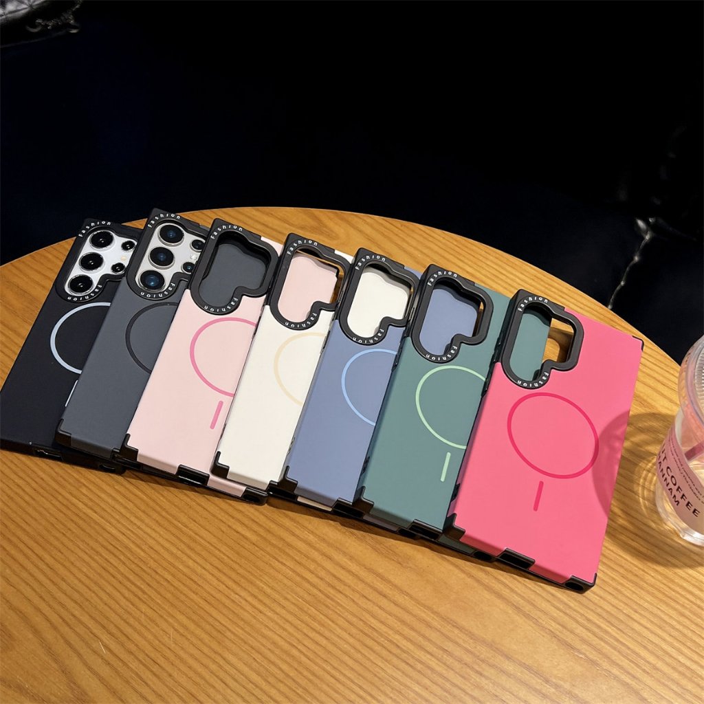 ซิลิโคน สีทึบ Magnetic เคส Samsung Galaxy S26 Ultra S25 Ultra S25 Plus S25 S24 Ultra S24 Plus S24 S23 Ultra S22Ultra Case เคสโทรศัพท์ใหม่ ซิลิโคนอ่อนนุ่มป้องกันการตก เคสมือถือซัมซุง
