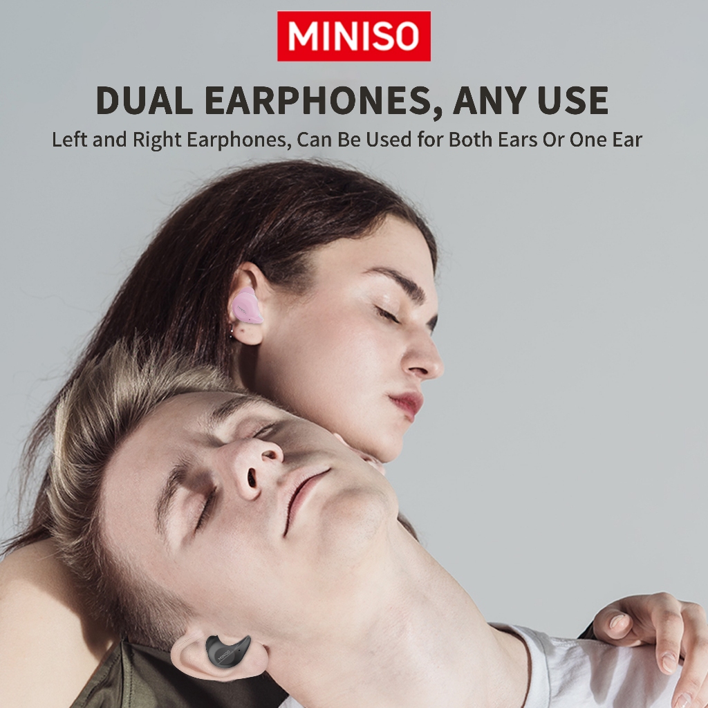 MINISO X51หูฟังนักแปล หูฟังบลูทูธ In-ear หูฟังไร้สาย เสียงคุณภาพสูง บลูทูธ 5.3 ความหน่วงต่ำ โทรแบบ HD ขนาดกะทัดรัดและพกพาสะดวก หูฟังแบบอินเอียร์เดี่ยวและคู่ ระบบสัมผัสไร้สาย