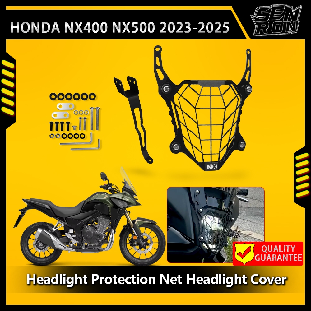 สําหรับ Honda NX400 NX500 2024 Nx 400 500 2025 500NX 400NX อุปกรณ์เสริมรถจักรยานยนต์ไฟหน้า Grille Gu