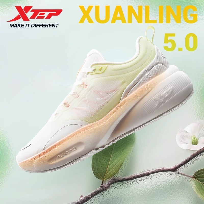 XTEP Xuanling 5.0 รองเท้าวิ่ง Rebound สำหรับผู้หญิง กันกระแทกและดูดน้ำหนักได้เป็นอย่างดี