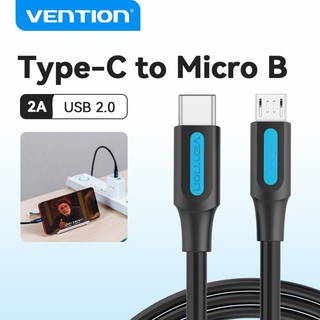 Vention สาย USB C to Micro B USB 2.0 สาย Micro to Type C สําหรับ Samaung Xiaomi
