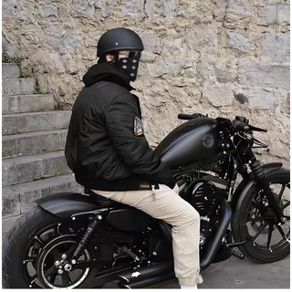หมวกกันน็อคครึ่งใบ หมวกกันน็อคมอเตอร์ไซค์วินเทจ Retro Racer Scooter สีดําด้าน EPS ซับใน DOT ได้รับการรับรอง