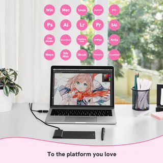 Veikk Creator Pop ปากกากราฟิก รุ่น Vk430 บางพิเศษ แบบพกพา 4X3 สำหรับแท็บเล็ต