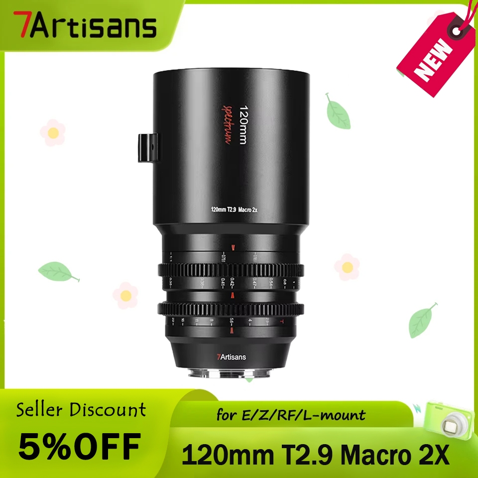 7artisans 120 มม. T2.9 Macro 2X Spectrum Series Prime Cinema Lens