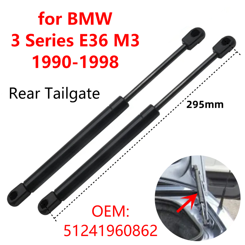 1 ชิ้น/2 ชิ้น 51241960862 รถด้านหลัง Trunk Boot Tailgate แก๊ส Struts Damper Shocks Lift สนับสนุน Rods สําหรับ BMW 3 Series E36 M3 1990-1997