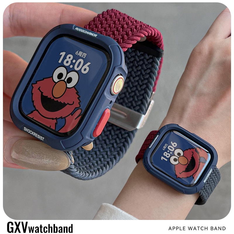 เกราะเคสซิลิโคน+สายไนล่อนสําหรับ ฉันดู ชุด 11 46มิลลิเมตร42มิลลิเมตรเต็มปกทนทานนุ่มกรณีที่มีระบายอากาศยืดสายไนล่อนสําหรับ ฉันดู พิเศษ 3 49มิลลิเมตร45มิลลิเมตรชุด10 9 8 7 6 5 กับ3