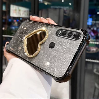 กรณีสําหรับ vivo y11 y12 y15 y17 y19 ป้องกันการสั่นสะเทือน soft shell พร้อมกระจกแต่งหน้ายืนฟังก์ชั่นโทรศัพท์มือถือ soft shell