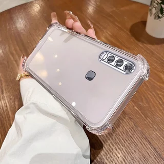 กรณีสําหรับ vivo y11 y12 y15 y17 y19 ป้องกันการสั่นสะเทือน soft shell พร้อมกระจกแต่งหน้ายืนฟังก์ชั่นโทรศัพท์มือถือ soft shell