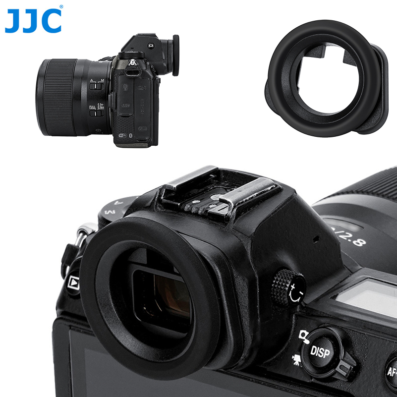 JJC รอบซิลิโคนกล้อง Eyecup เหมาะสําหรับ Nikon Z5II Z6III Z6II Z5 Z6 Z7 ช่องมองภาพ Eyepiece Extension DK-29