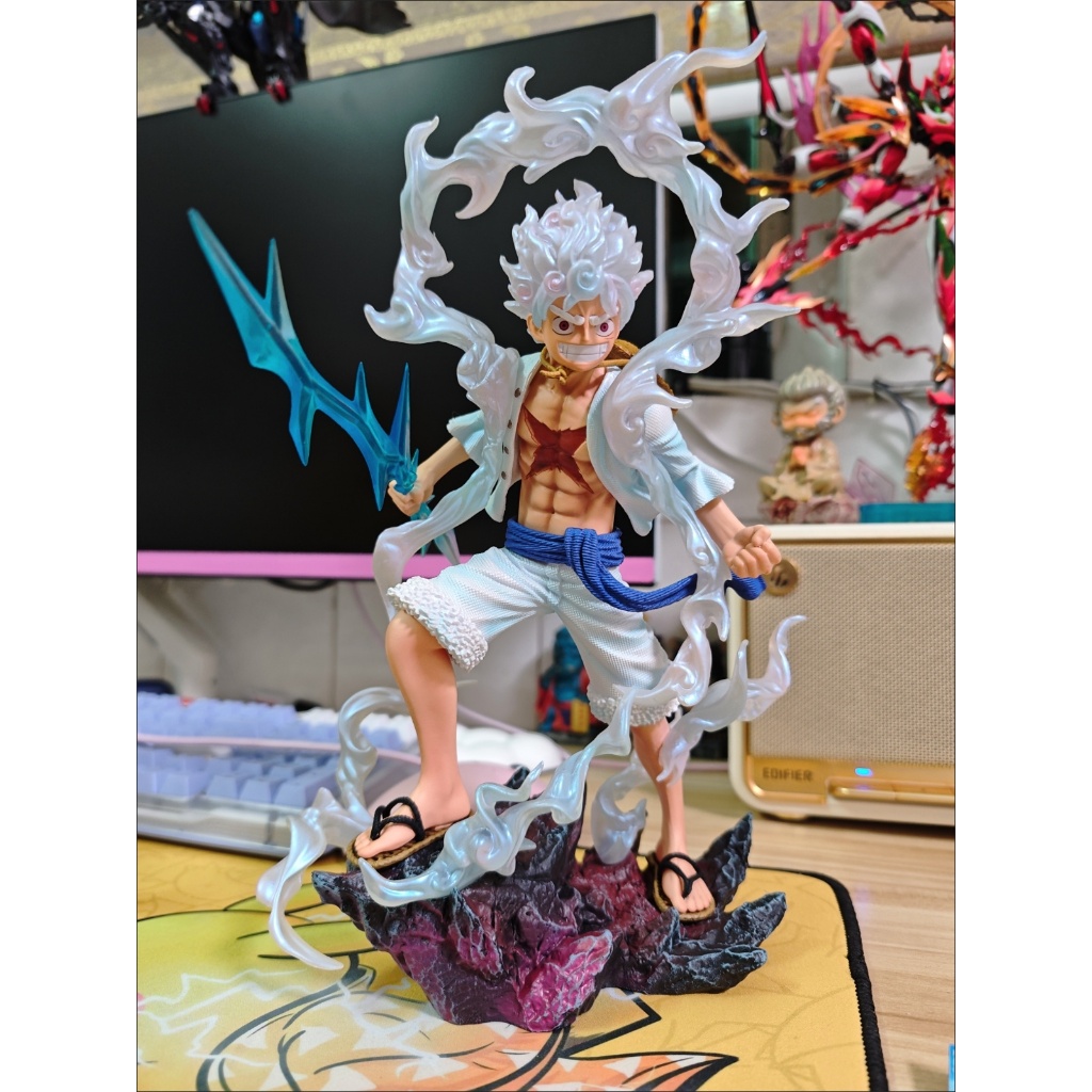 ✨[คลังสินค้าพร้อม kimmon v.1] luffy เกียร์ 5 megahouse รูป lightning One Piece LX luffy ห้าความเร็ว Nika luffy ห้าความเร็ว lightning รูปแบบอะนิเมะรูปเดสก์ท็อปตกแต่ง