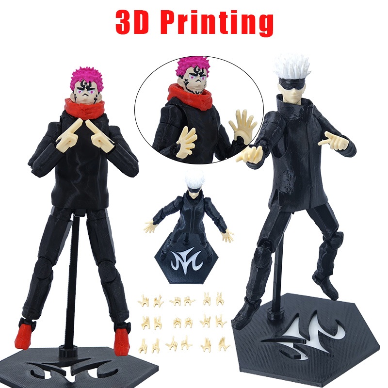 3d การพิมพ์ Gojo Action Figure Dummy 13 Jujutsu Kaisen 3d การพิมพ์ T13 Action Figure Gojo