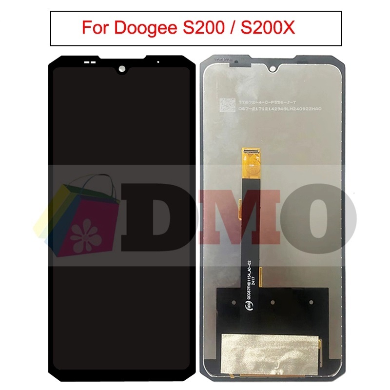 ที่ใช้งานได้ Doogee S200/S200X จอแสดงผลแบบสัมผัสจอแสดงผล LCD หน้าจอประกอบ LCD