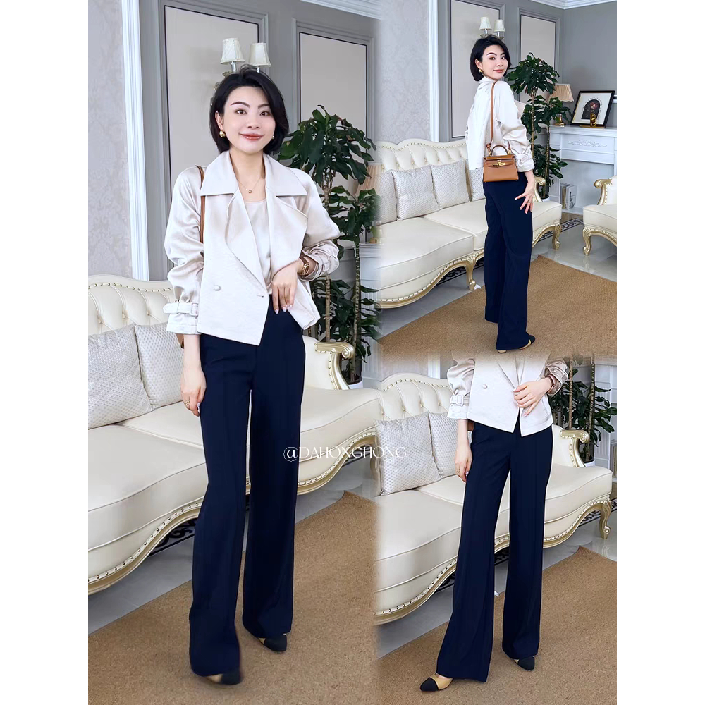 Dahong VEE [VEE] Temperament Fashion Simple Drape Casual Solid Color Slimmer Look Pants