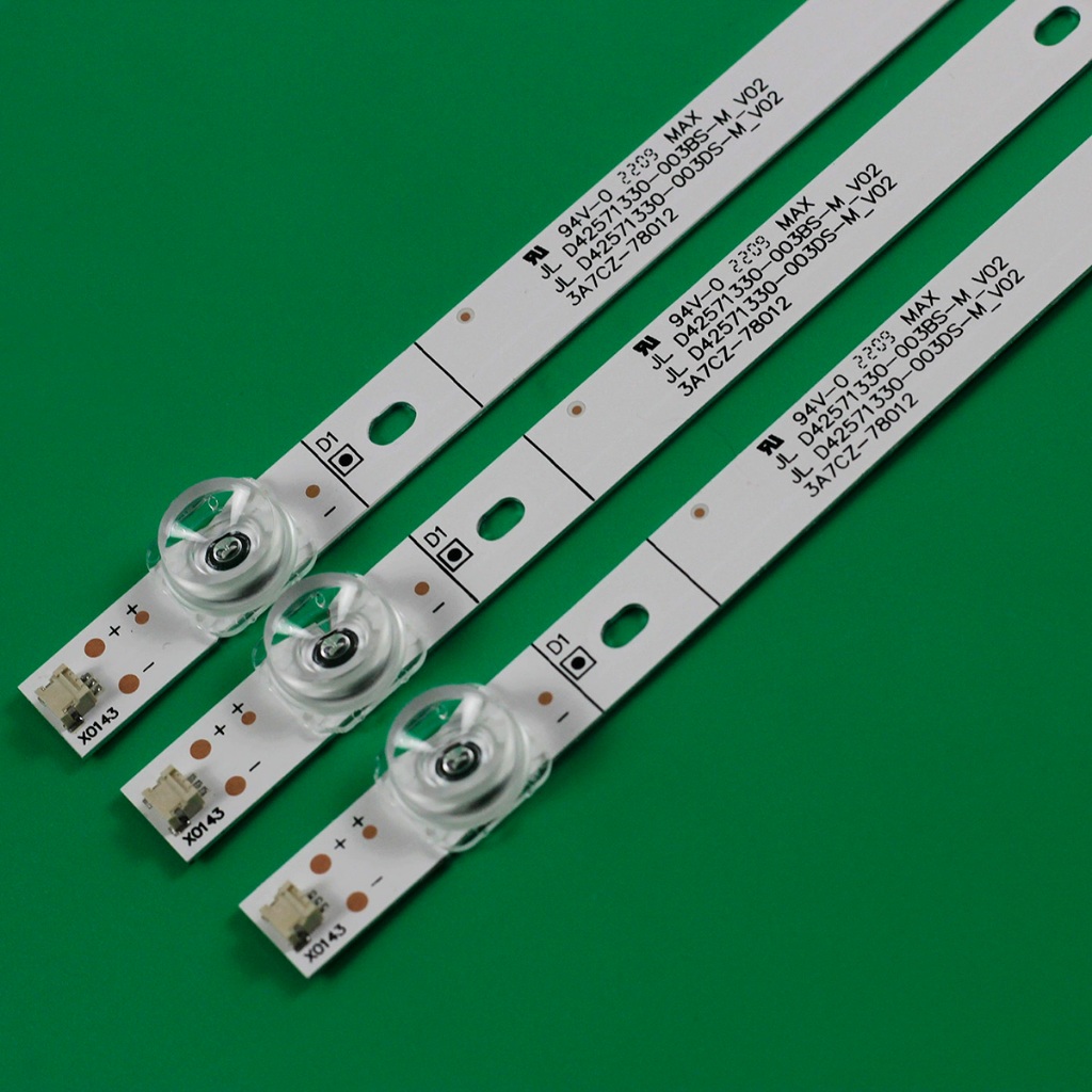 3 ชิ้น/เซ็ต led backlight Strip สําหรับ Devant 43STV101 Strip light JL.D42571330-003BS-M