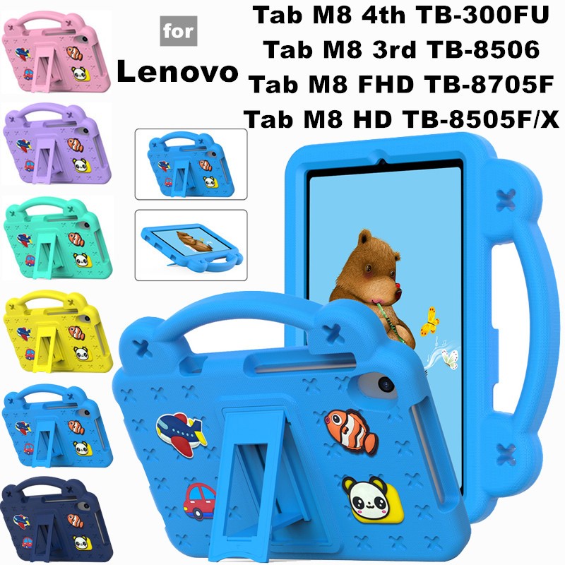 สําหรับ Lenovo Tab M8 1st 2nd 3rd 4th TB-8705F TB-8505F TB-300FU 8.0 นิ้ว EVA เด็ก CaseTablet Kickst