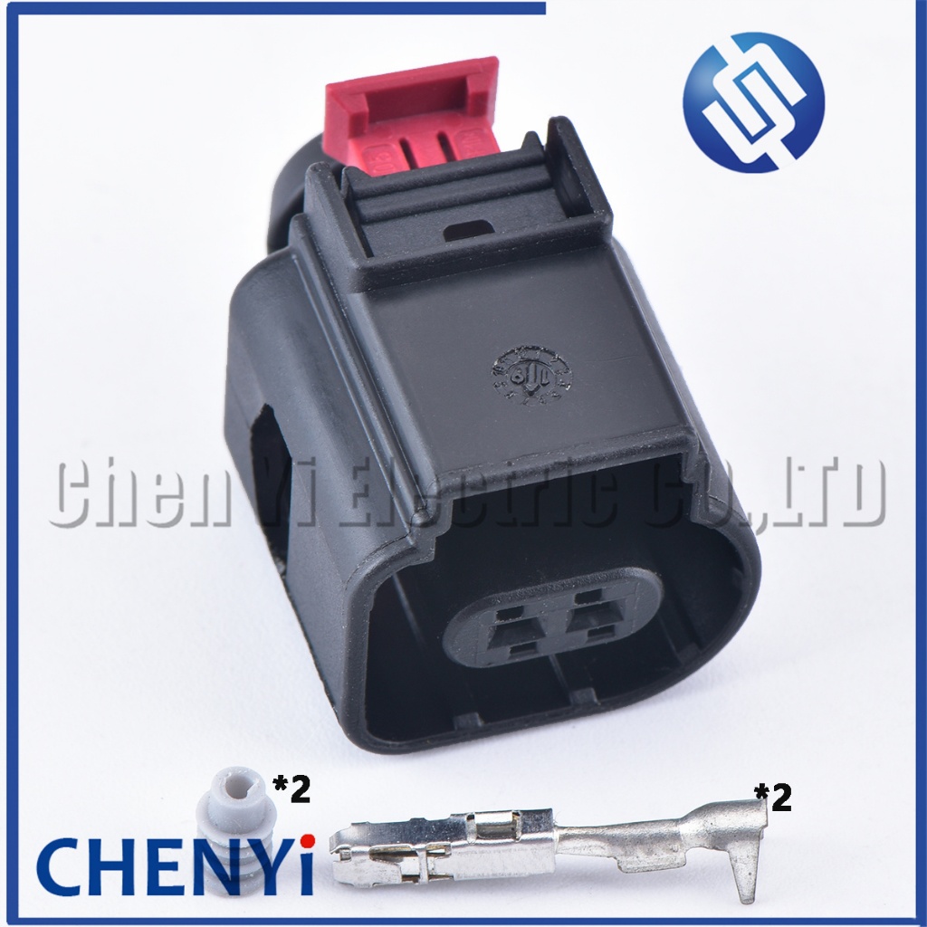 2ขา1.5มิลลิเมตรอุณหภูมิคอมเพรสเซอร์เซ็นเซอร์เชื่อมต่อปลั๊ก8เค0973702D สําหรับ VW Golf Jetta Passat A3 A6 A8