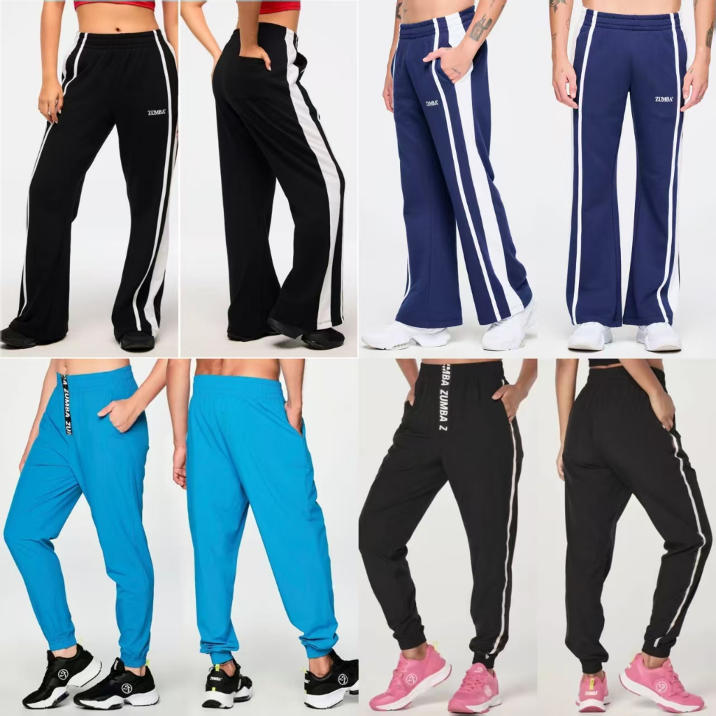 Zumba zumba ZW ฟิตเนสกลางแจ้ง 2025 Quick-Drying กางเกงสีดําเทอร์รี่เล็กน้อยกางเกงเผ็ดผู้ชายผู้หญิงกี