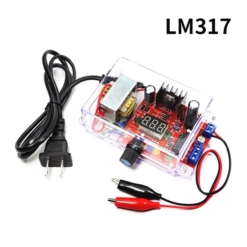 LM317 แหล่งจ่ายไฟแบบปรับได้ DIY ชุดอิเล็กทรอนิกส์แรงดันไฟฟ้าควบคุมบอร์ด PCB 110V 220V 12V Stabilize