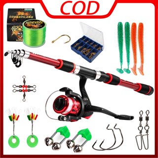 Sougayilang คันเบ็ดตกปลา 6 ส่วน 1.8 ม. 5.5:1 3bb 5 สี สําหรั…