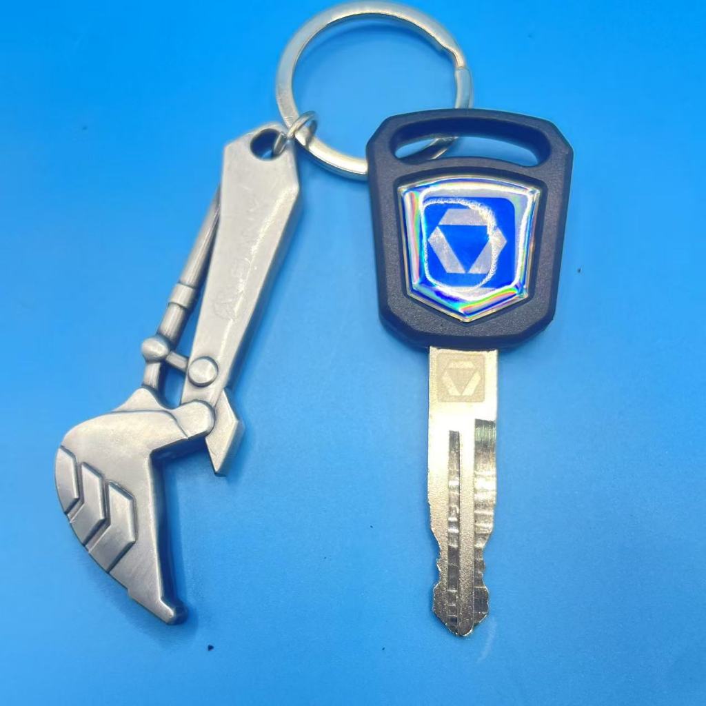 10pcs สําหรับ XCMG XE60DA 65 75DA 85 135C 200 215 Excavator ปุ่มสไตล์ใหม่กุญแจจุดระเบิดประตูล็อค Key