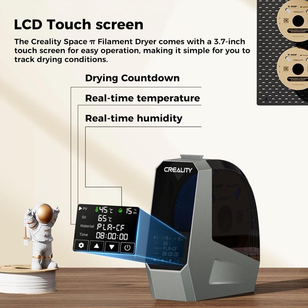 Creality Official Space Pi Filament Dryer, 3D การพิมพ์ Filament Dryer Box พร้อมเครื่องทําความร้อน PT